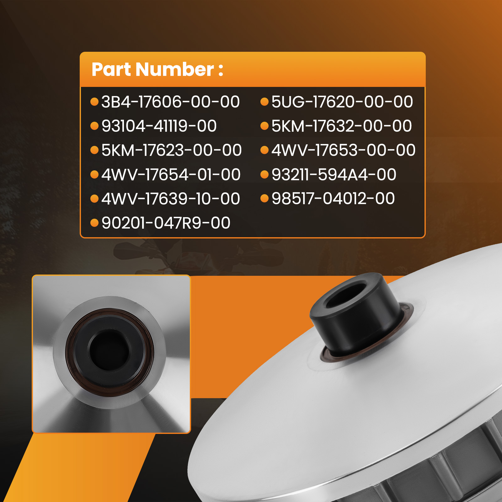 Primary Dry Clutch Sheave Assembly compatible for Yamaha