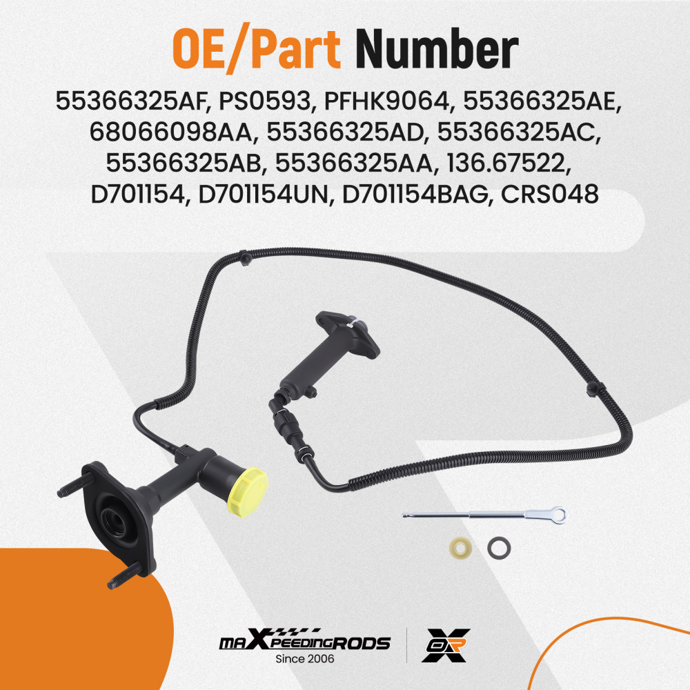 Clutch Master and Slave Cylinder Assembly compatible for Dodge Ram 2500 3500 2005-2014