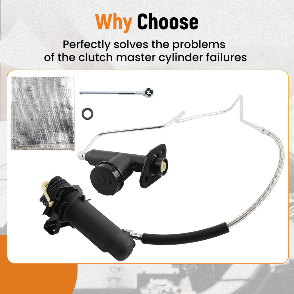 Clutch Line Slave Master Kit compatible for Ford F-250 F-350 1993-1997 CC649005