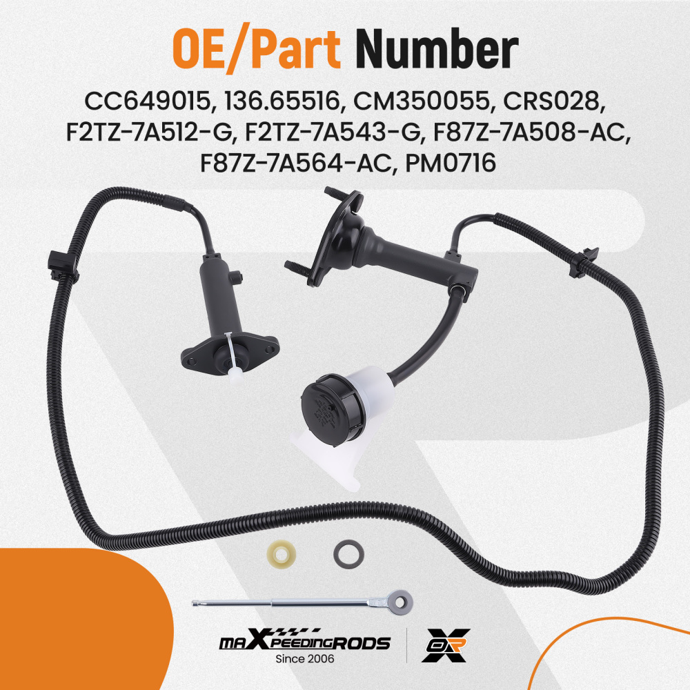 Clutch Master and Slave Cylinder Assembly compatible for Dodge Ram 1500 2500 3500 5.2L 5.9L