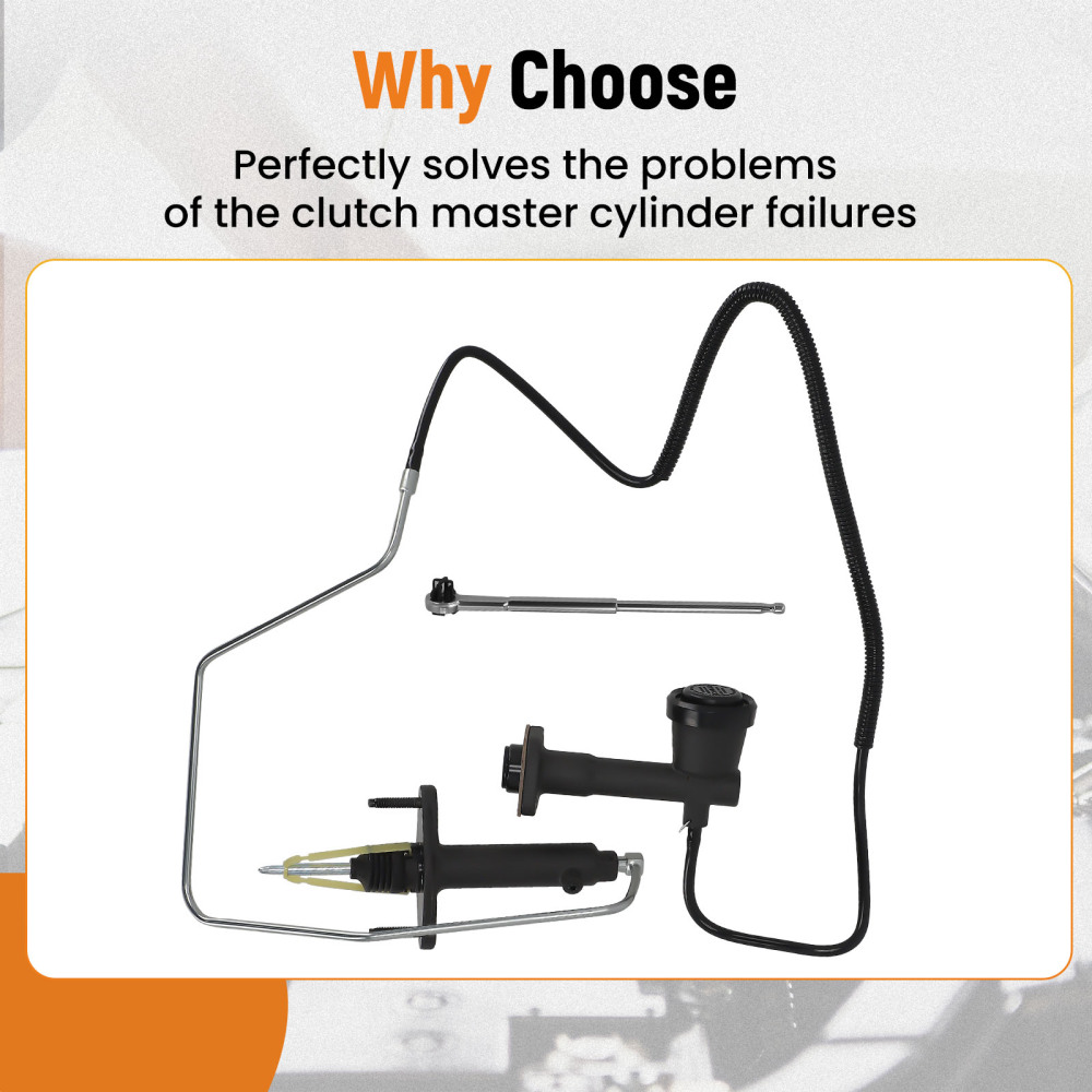 Clutch Line Slave Master Kit compatible for Chevrolet/GMC C1500 C2500 C3500 12385527 92-95