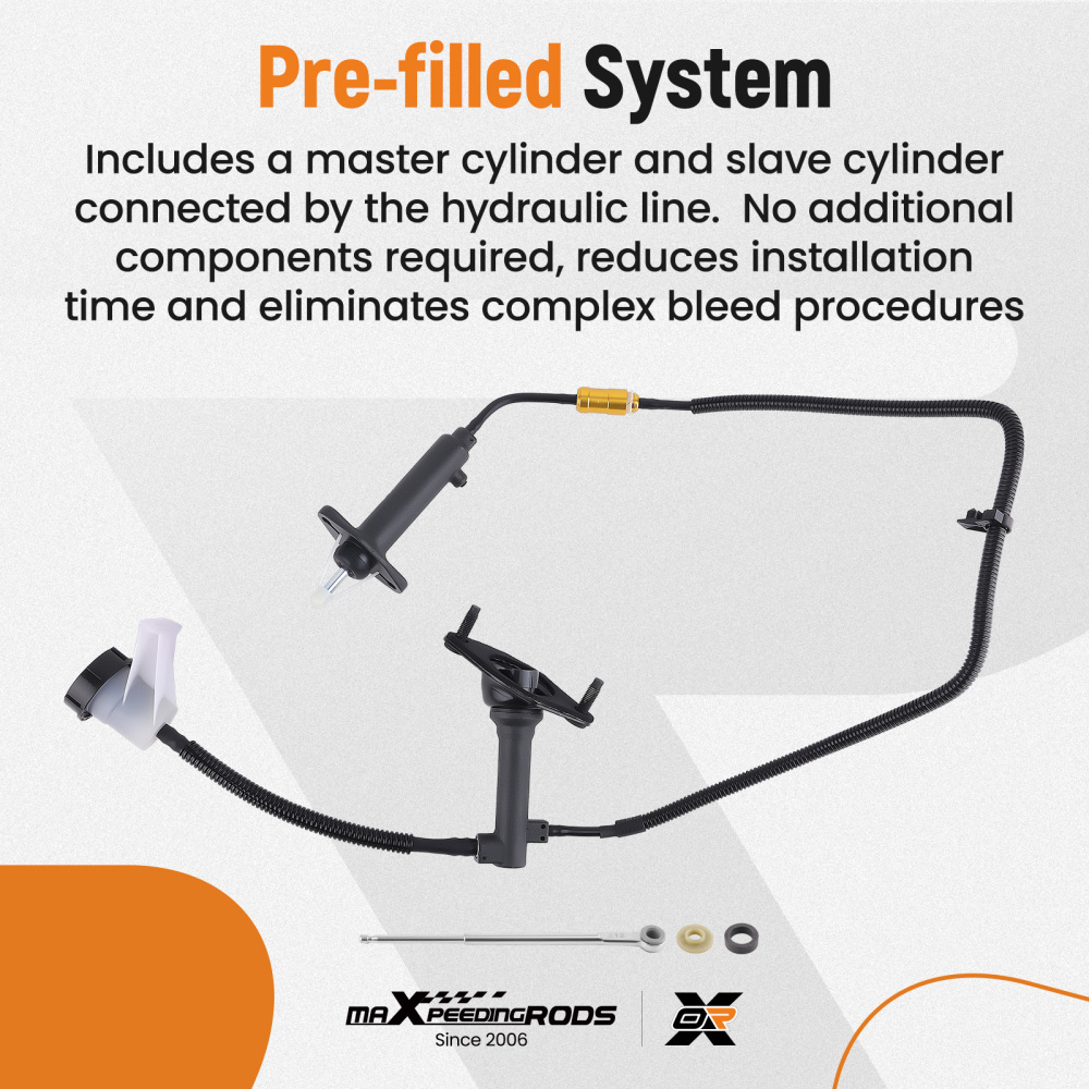 Clutch MasterSlave Cylinder Assembly compatible for Dodge Dakota V6 3.7L 04-09 CC649048