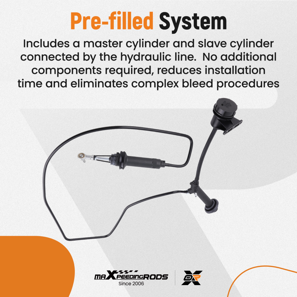 Clutch Master and Slave Master Cylinder Assembly compatible for Ford F-650 F-750 2002-2015