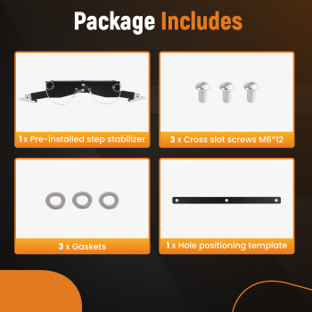 RV Step Stabilizer Kit Adjustable Stand for Travel Trailers Motorhomes