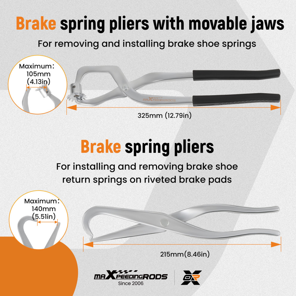 15pc Brake Drum Disc Brake Installing Removing Cleaning Brush ToolUniversal