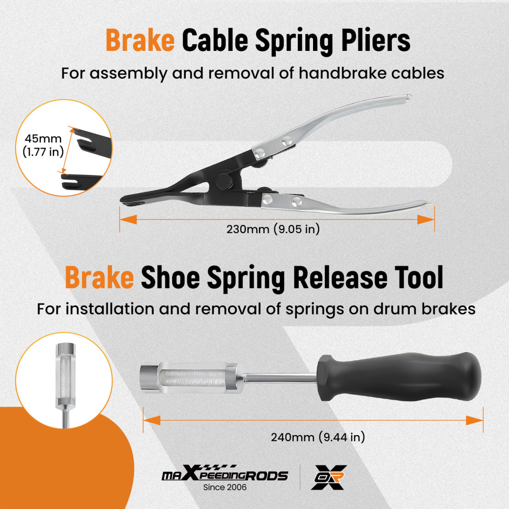 15pc Brake Drum Disc Brake Installing Removing Cleaning Brush ToolUniversal