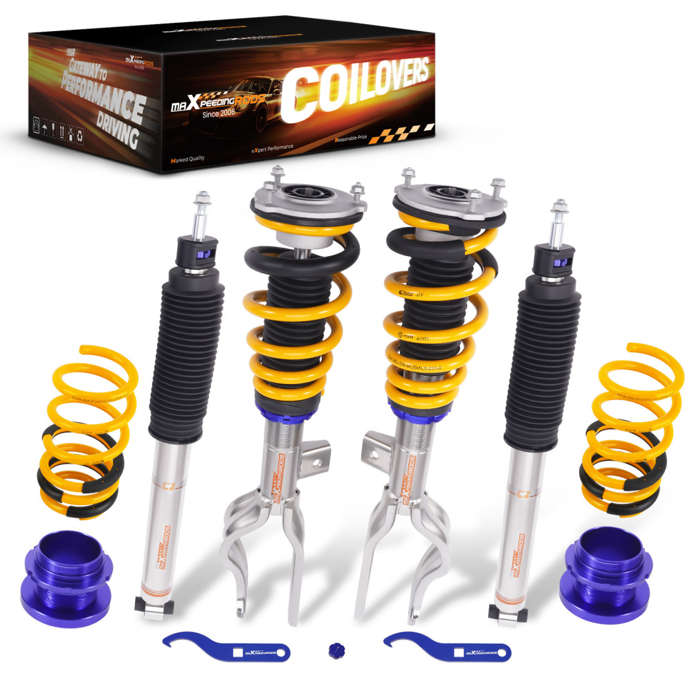 24 Way Damper Coilovers Strut Kit w/ EIBACH Springs compatible for Tesla model 3 2017+ AWD