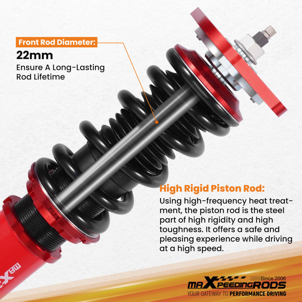 Rear Coilovers compatible for Nissan 350Z Z33 Skyline Coupe 2003-2008 compatible for Infiniti G35