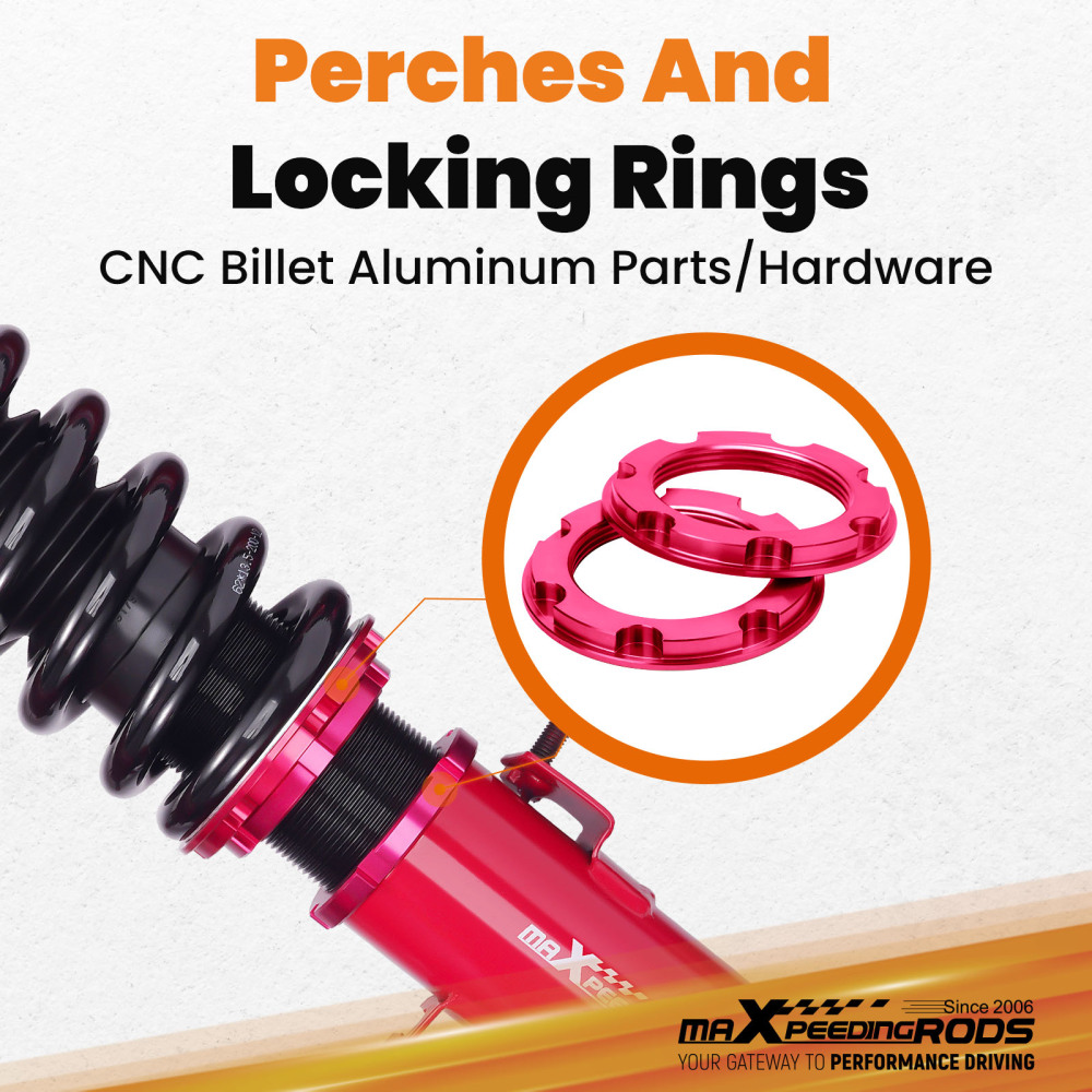 MaXpeedingrods Coilovers Shocks Springs Kit compatible for Nissan 350Z Height Adjustable