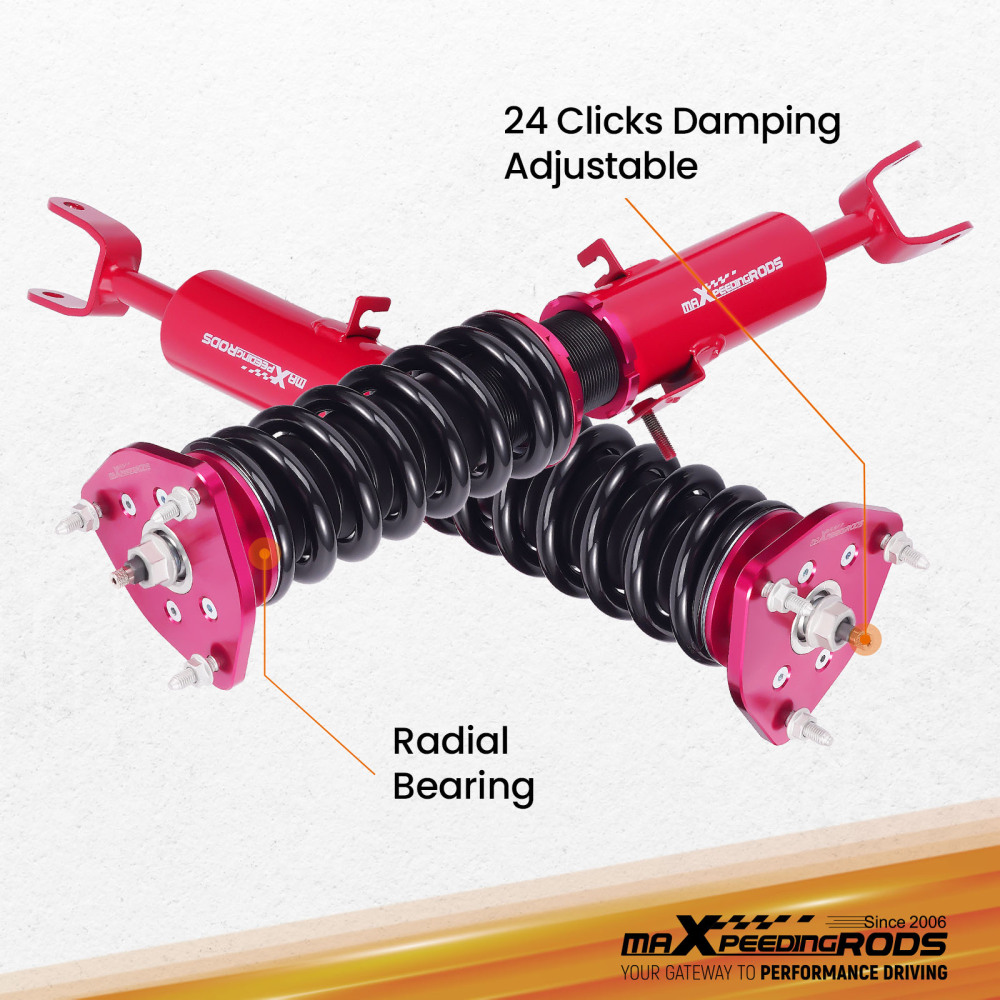 MaXpeedingrods Coilovers Shocks Springs Kit compatible for Nissan 350Z Height Adjustable