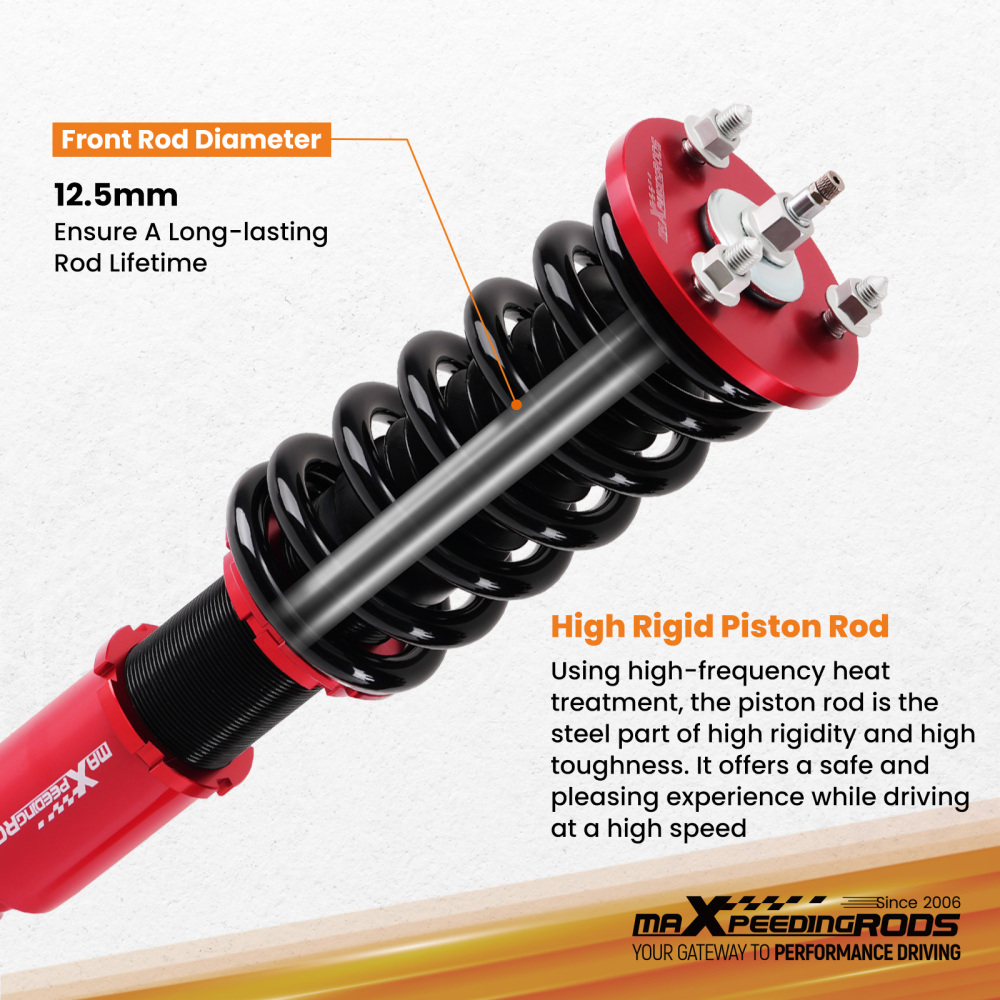 Racing Coilovers compatible for Honda Accord 90-97 compatible for Acura 97-99 CB CD 24 Ways Damper Shocks Lowering Kit