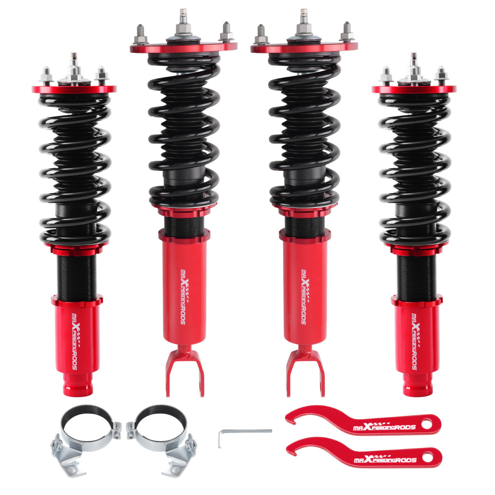 Racing Coilovers compatible for Honda Accord 90-97 compatible for Acura 97-99 CB CD 24 Ways Damper Shocks Lowering Kit