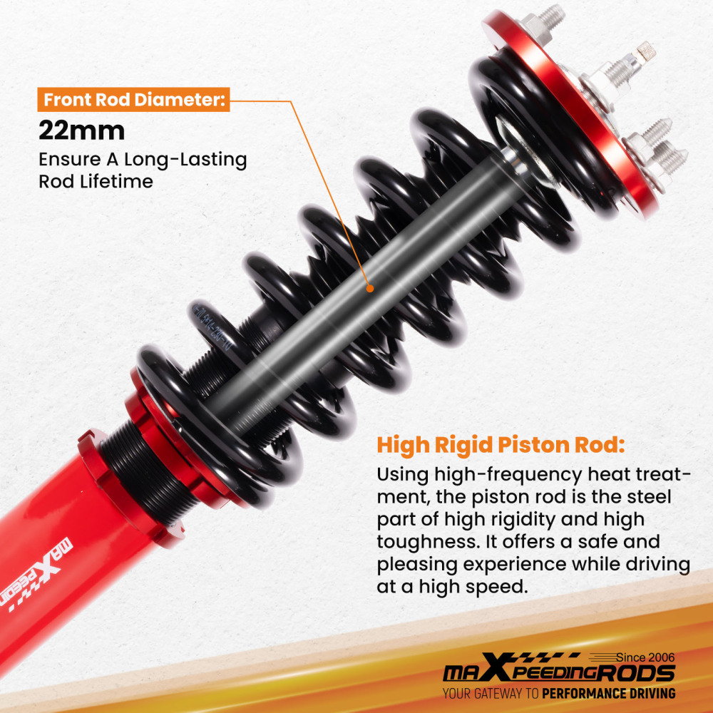 1998 - 2003 compatible for Honda Accord compatible for Acura TL CL Adjustable Damper Performance Coilovers