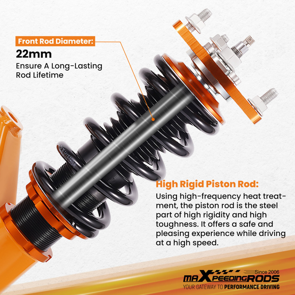 MaXpeedingrods Coilovers 24 WAY DAMPER Shocks compatible for Acura RSX 2-Door 2002-2006