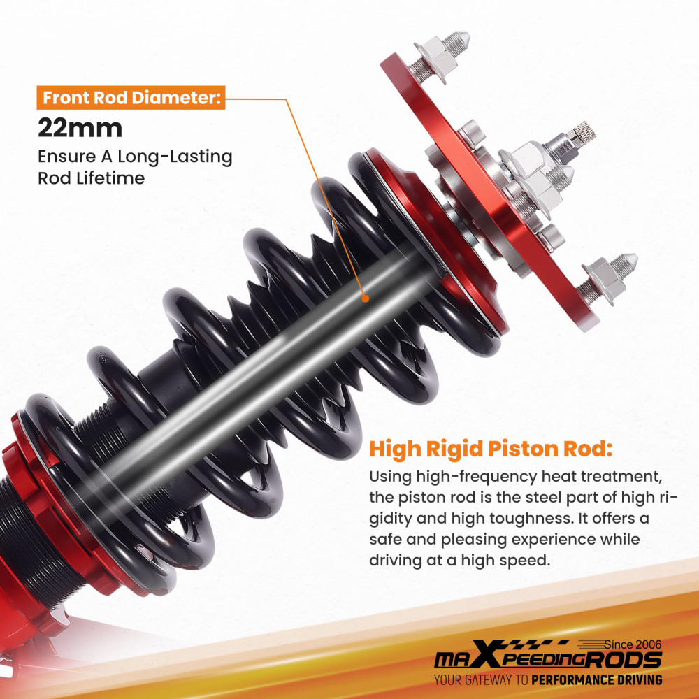 Maxpeedingrods Coilovers 24-Way Damper Lowering Kit compatible for Acura RSX 2002-2006