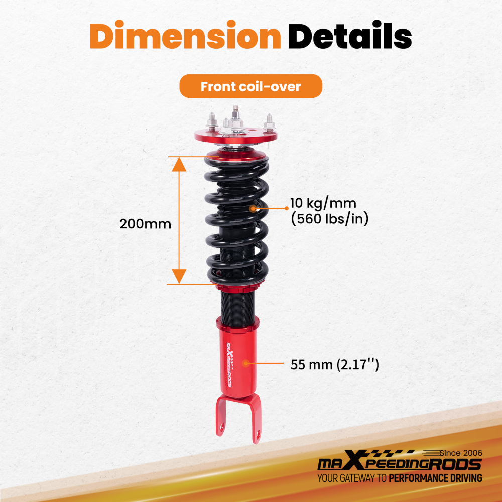 Front Coilovers compatible for Ford Falcon BA BF 2002-2008 sedan XR8 XR6