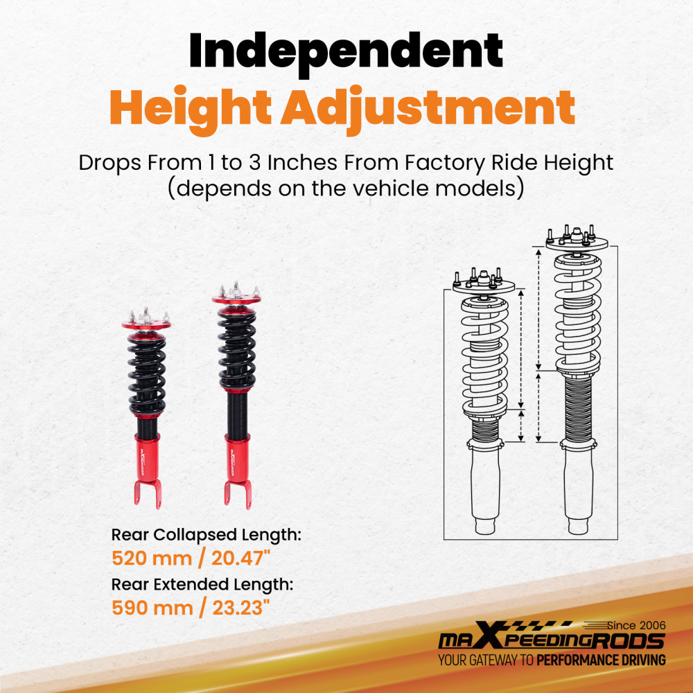 Front Coilovers compatible for Ford Falcon BA BF 2002-2008 sedan XR8 XR6