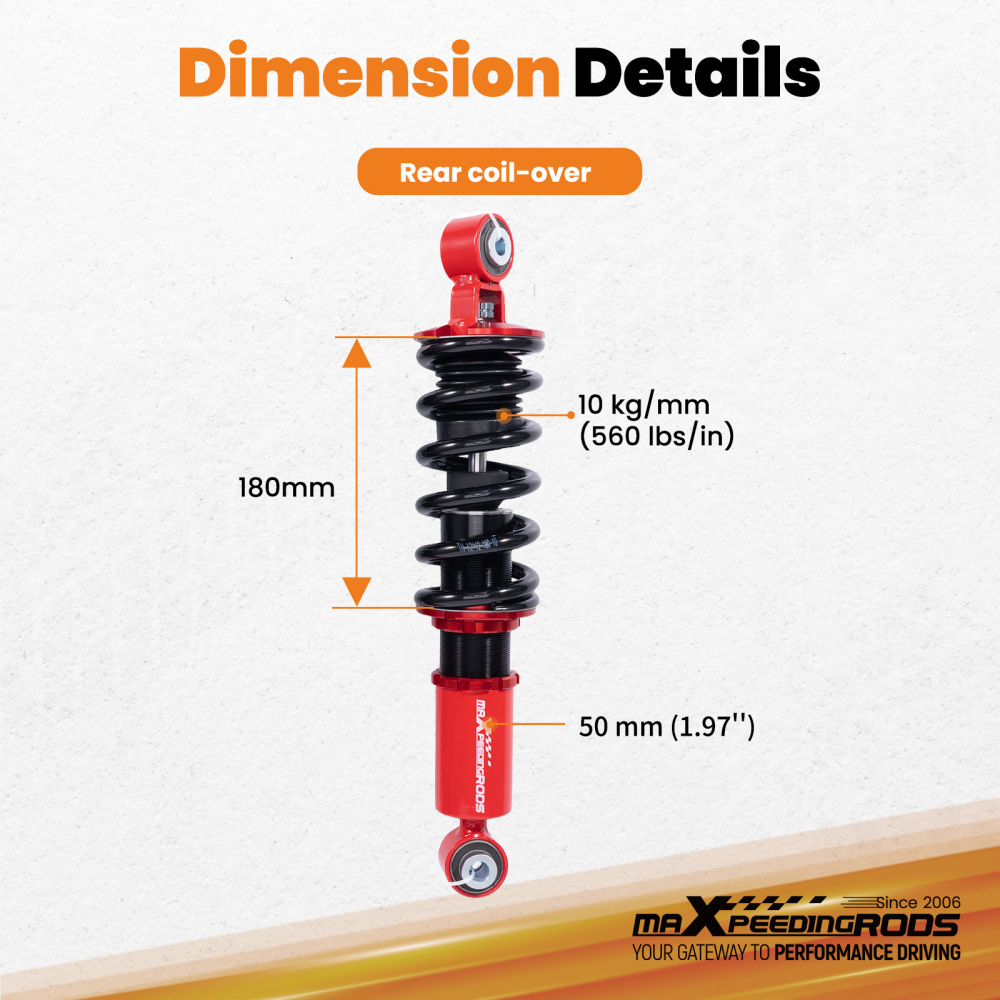 Rear Coilovers Suspension compatible for Ford Falcon BA BF sedan 2002-2008 XR8 XR6
