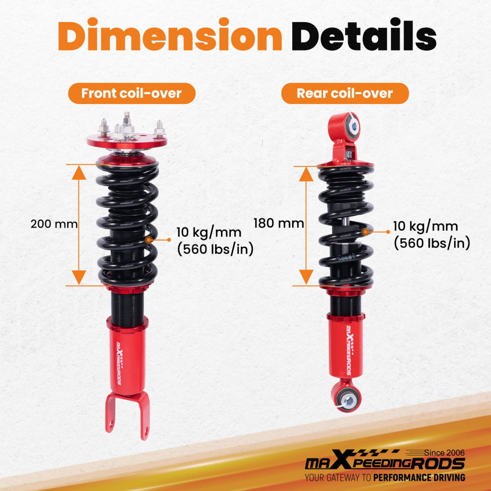 Adjustable Damper Coilovers compatible for Ford Falcon BA BF XR6 XR8 2002-2008