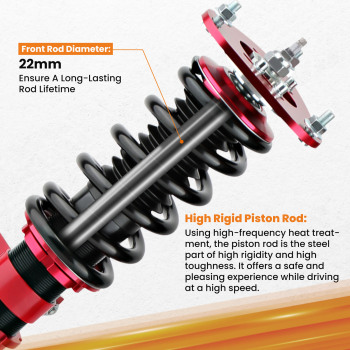 24 Ways Coilovers Shock Struts compatible for Toyota Celica 2000-06 Adj. Damper Absorbers Lowering Kit