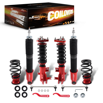 Coilovers 24 Level Adjustable Damper Lowering Kit compatible for Honda Civic 2012-2015