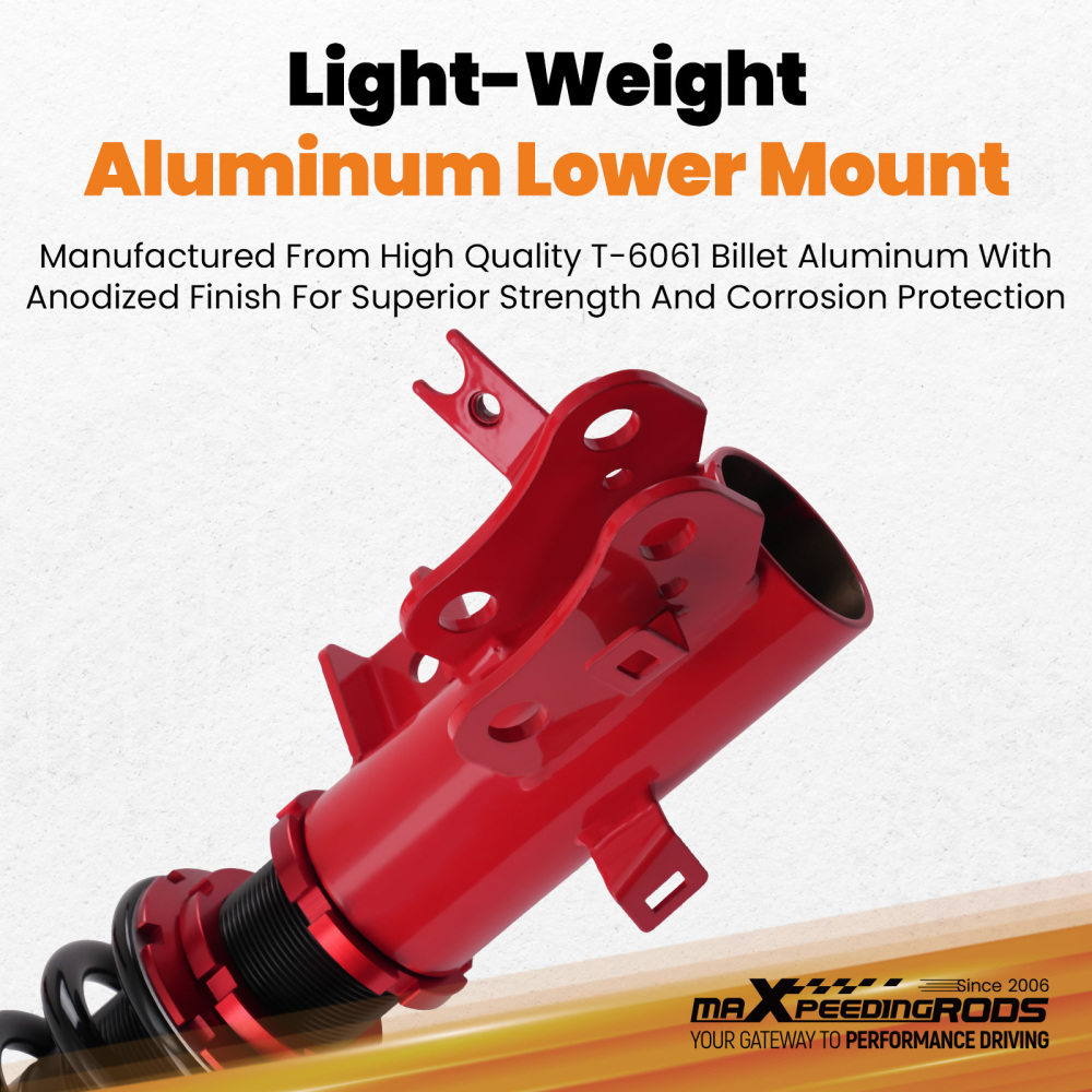 Coilovers 24 Level Adjustable Damper Lowering Kit compatible for Honda Civic 2012-2015