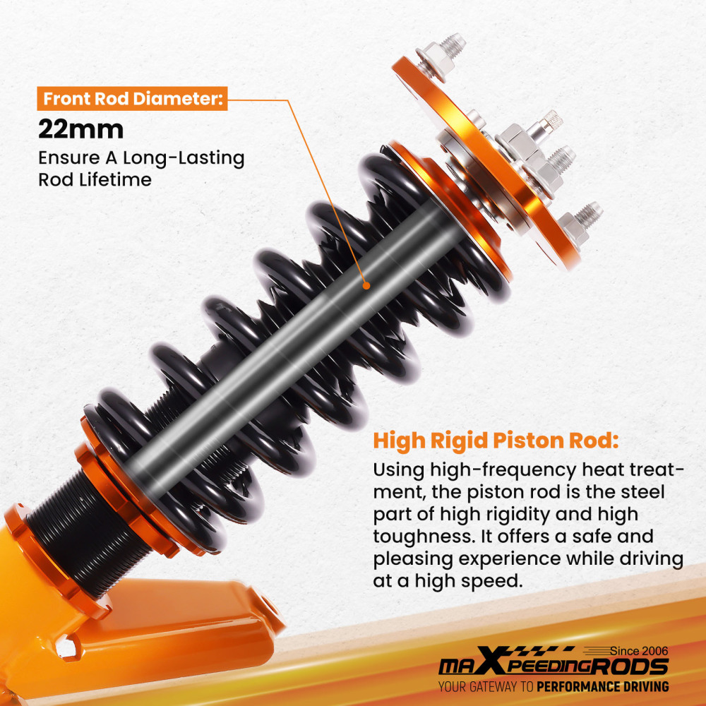 Coilover Shock Kit compatible for Honda Civic 01-05 ES, ET EM2 Coilovers Adjustable Height