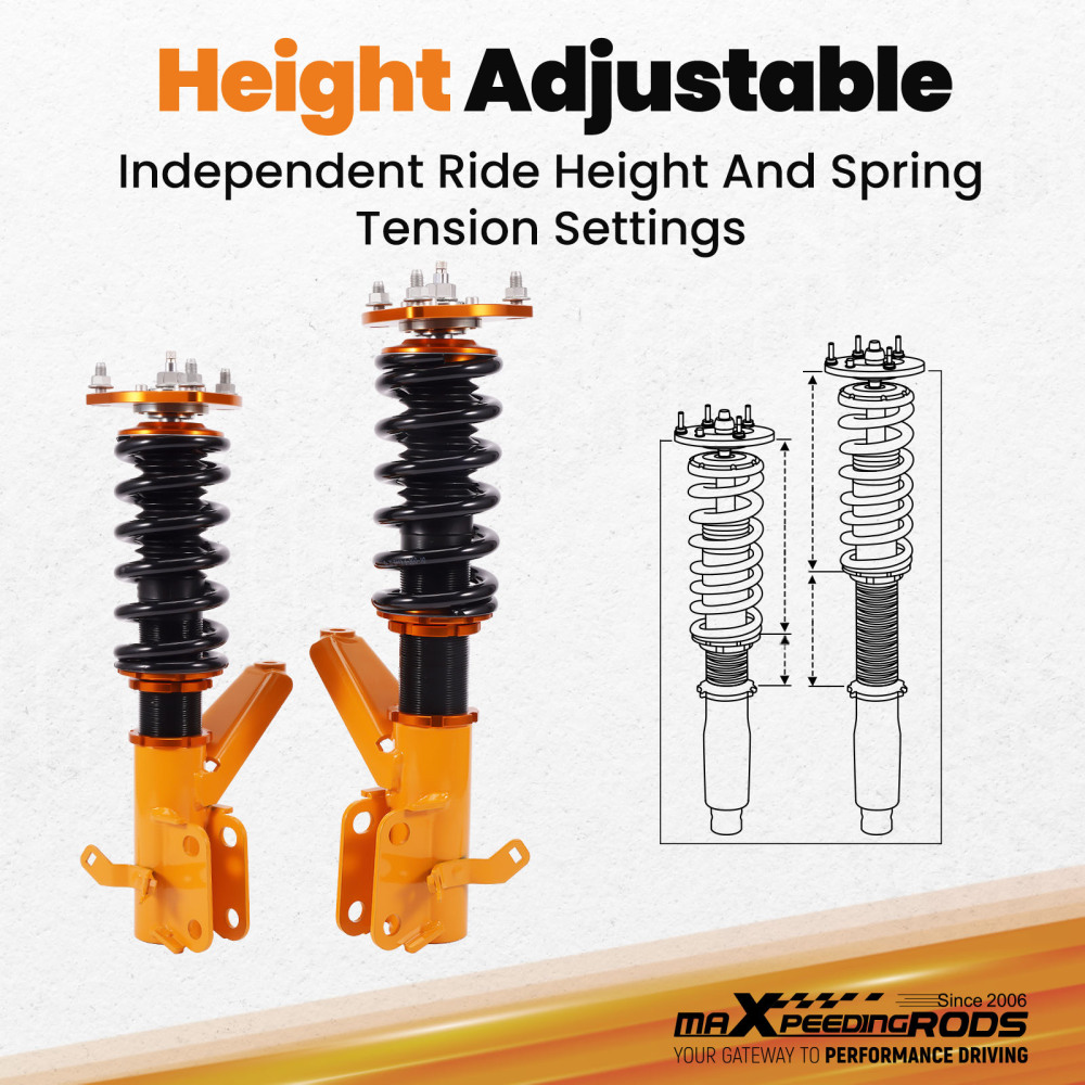 Coilover Shock Kit compatible for Honda Civic 01-05 ES, ET EM2 Coilovers Adjustable Height