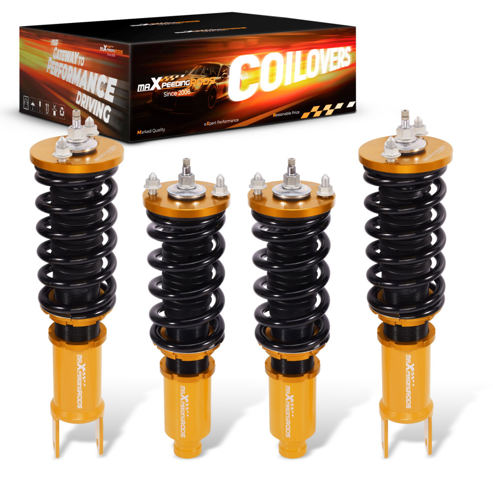 Compatible for Honda Civic 1988-2000 Height And Damper Adjustable Coilover Suspension Kit Lowering Kit