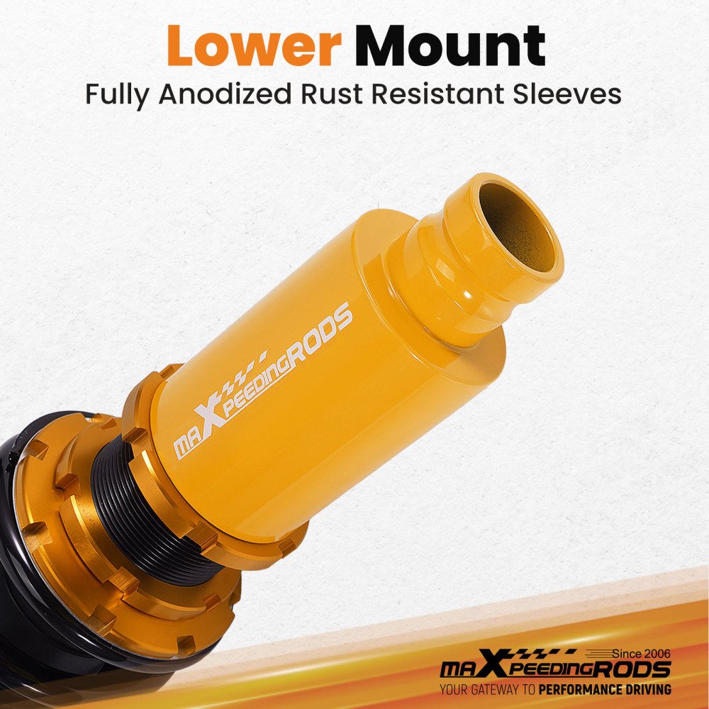Compatible for Honda Civic 1988-2000 Height And Damper Adjustable Coilover Suspension Kit Lowering Kit