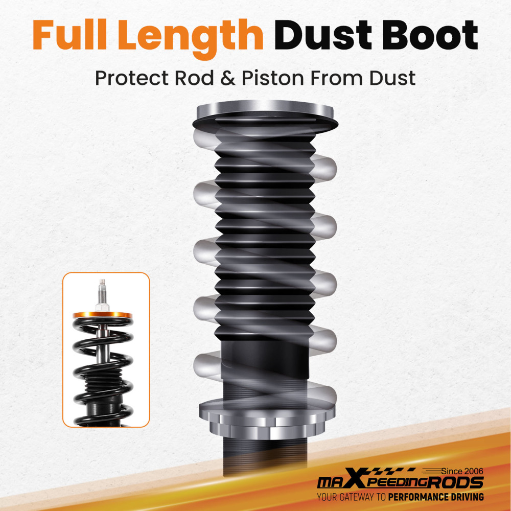 Coilovers 24 Way Adjustable Damper Struts Shock compatible for Chevrolet Chevy Cruze 09-15