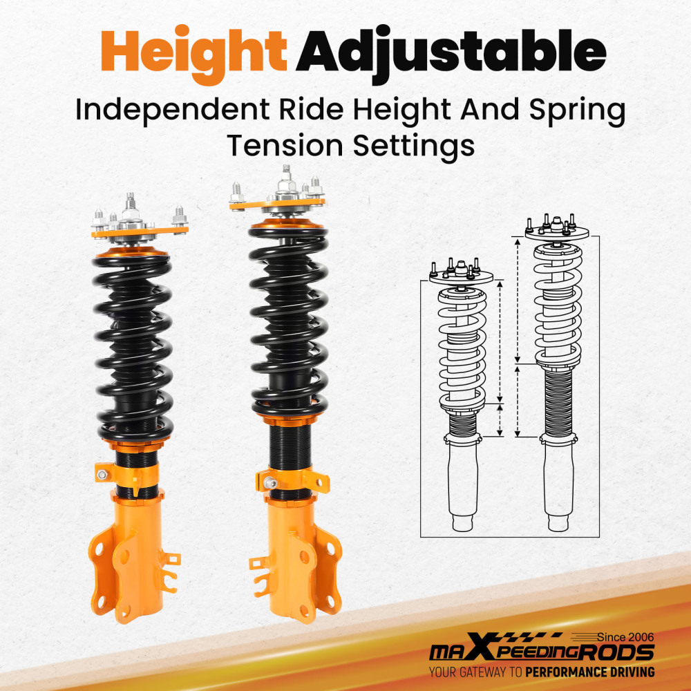 MaXpeedingrods Adjustable Coilovers Lowering Coils compatible for Mazda CX-5 2017-2021