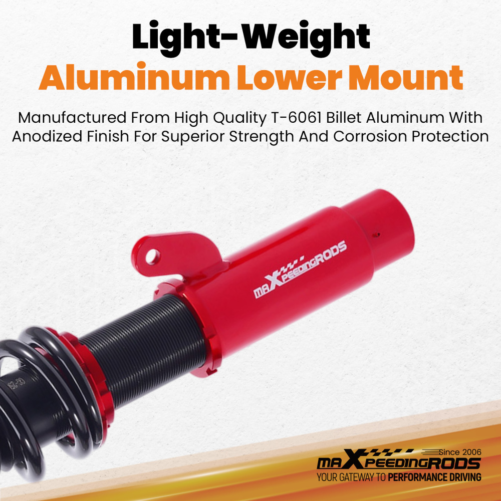 Front Coilovers compatible for BMW 3 Series E46 CoupeSaloon 2WD 1998-2006