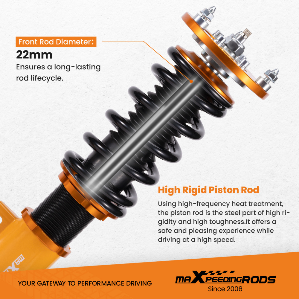 KIT Assetto Regolabile a Ghiera Ammortizzatore compatibile per BMW E82 2008-2013 123d 135i