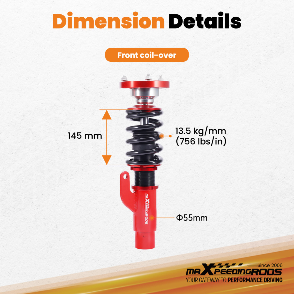 Front Coilovers Lowering Kit compatible for BMW 3-SERIES AWD (E90/E91/E92) 06-13