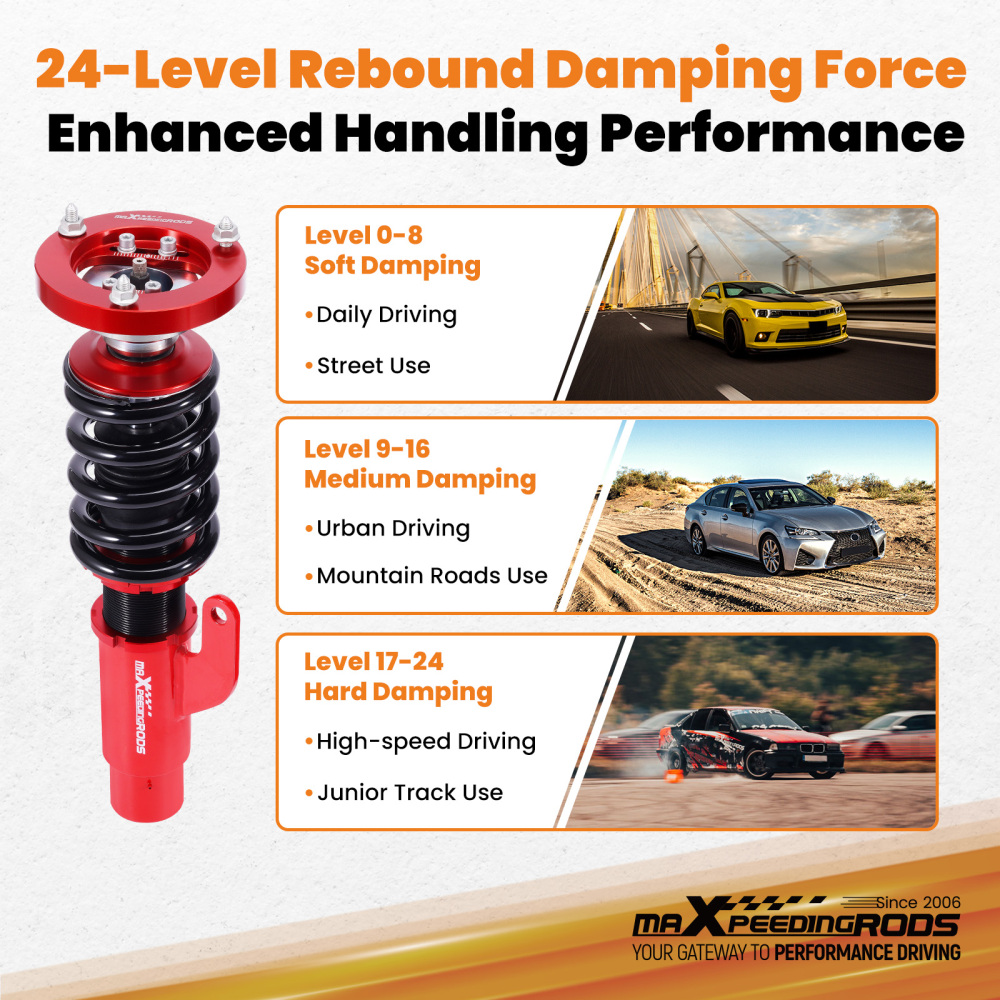Front Coilovers Lowering Kit compatible for BMW 3-SERIES AWD (E90/E91/E92) 06-13