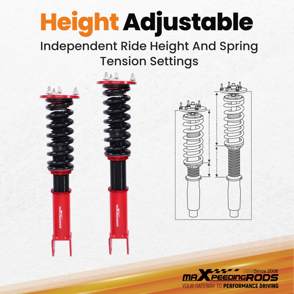 Front Coilovers compatible for Ford Falcon FG / FGX 200-2016 Adjustable Suspension Kit