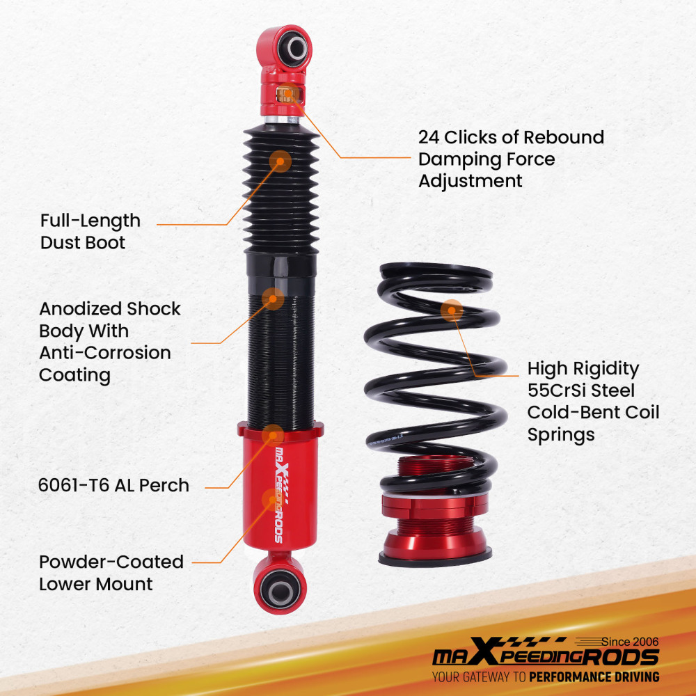 Rear Coilovers Suspension Kit compatible for Ford Falcon FG FG X 2008-16 5.4 5.0 4.0 2.0