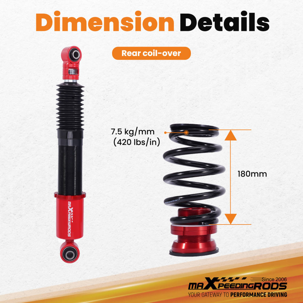 Rear Coilovers Suspension Kit compatible for Ford Falcon FG FG X 2008-16 5.4 5.0 4.0 2.0