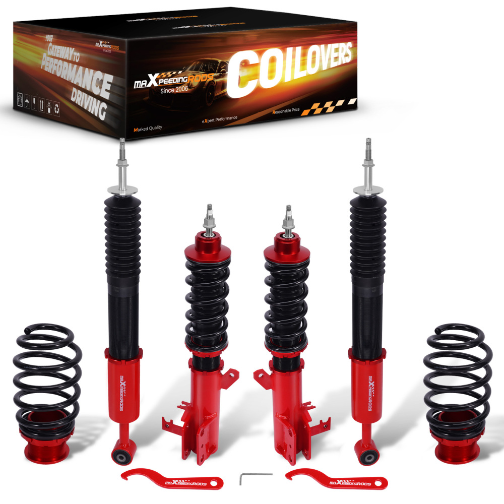 MaXpeedingrods 24 Level Coilovers Lowering Suspension Kit compatible for Honda Fit GE 09-14