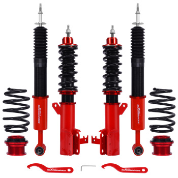 MaXpeedingrods 24 Level Coilovers Lowering Suspension Kit compatible for Honda Fit GE 09-14