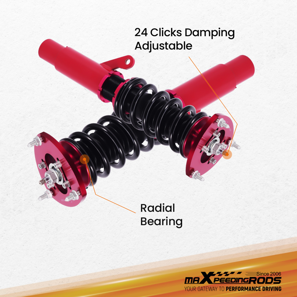 Coilover Suspension Lowering Kit compatible for Audi A3 S3 (8V) Mk3 2015-19 2.0 TDI quattro