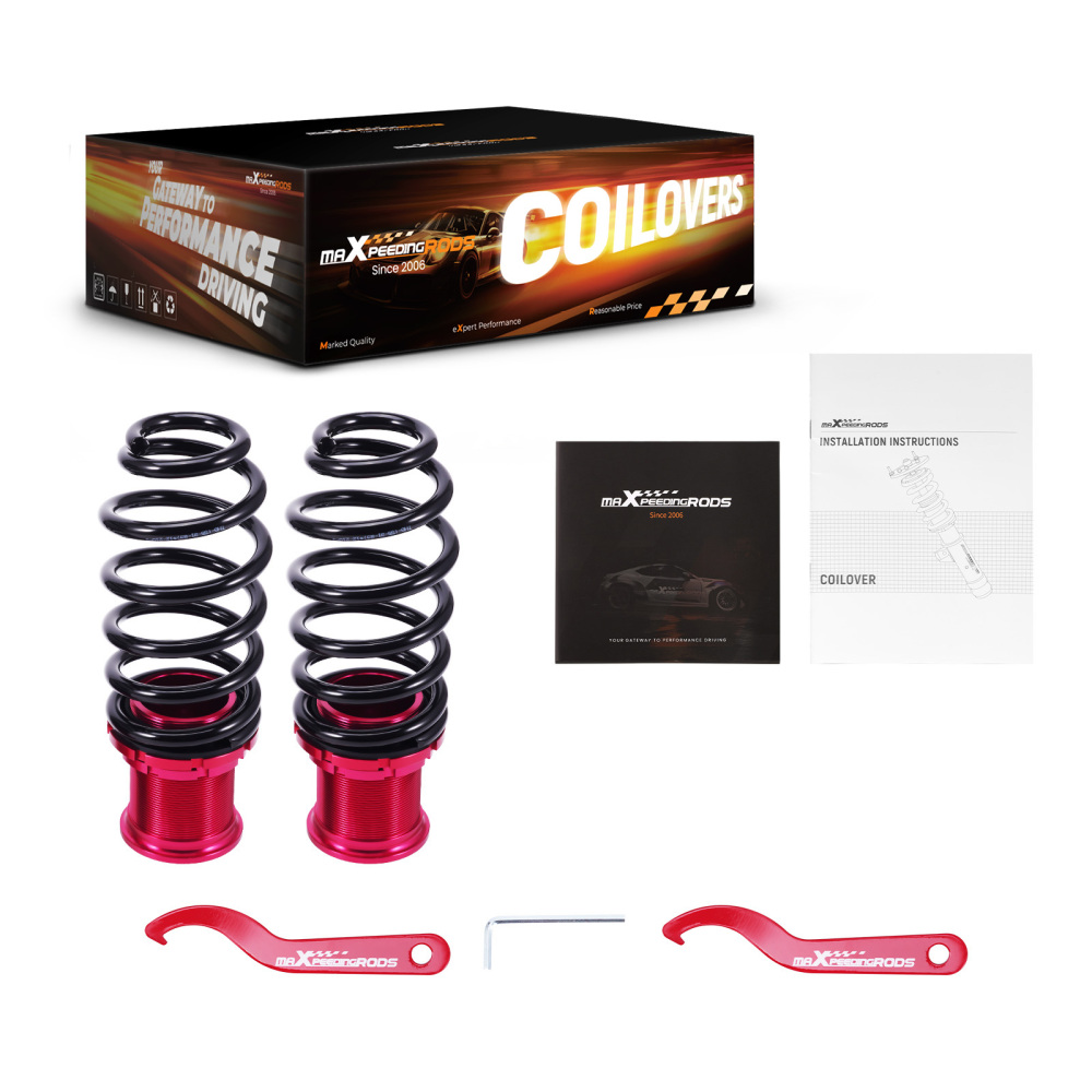Amortisseurs Combinés Filetés compatible pour VW Golf VII 2015-2019 1.2 TSI 1.4 1.5 1.6 1.8