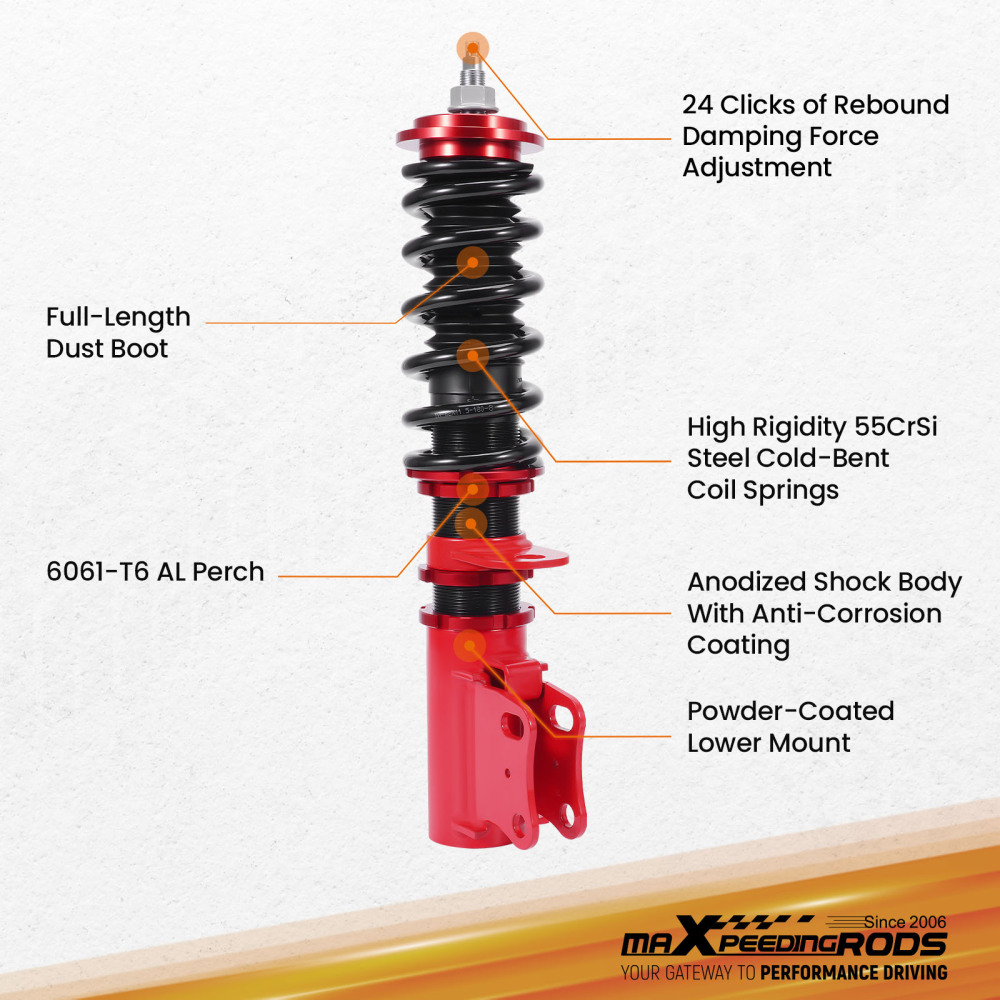 Front Coilover Kit compatible for Holden Commodore VR VS 1993-1997 Sedan Wagon Ute