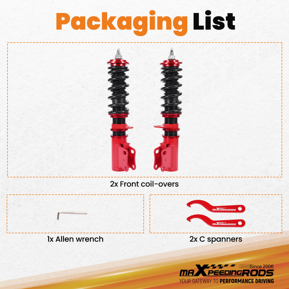 Front Coilover Kit compatible for Holden Commodore VR VS 1993-1997 Sedan Wagon Ute