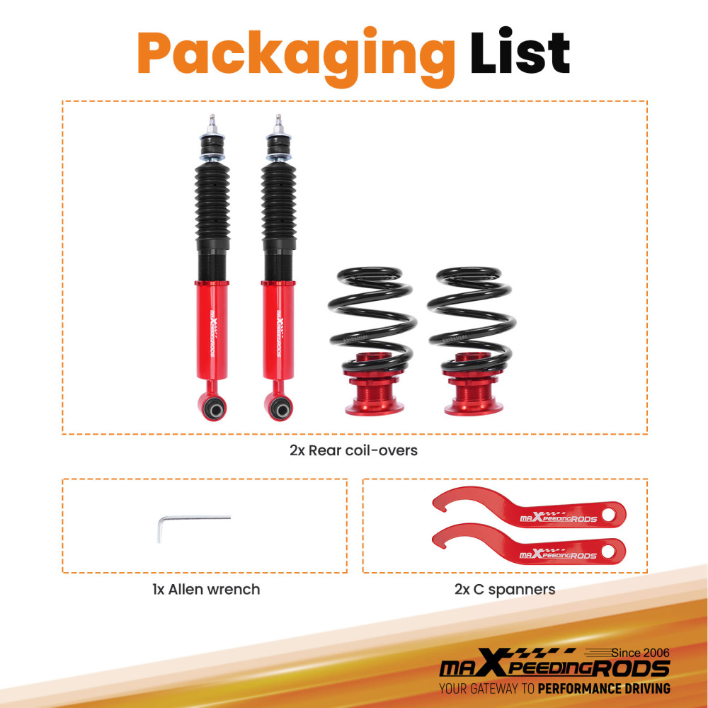 2pcs Rear Coilovers compatible for Holden Commodore VR VS Sedan Wagon Ute 1993-1997