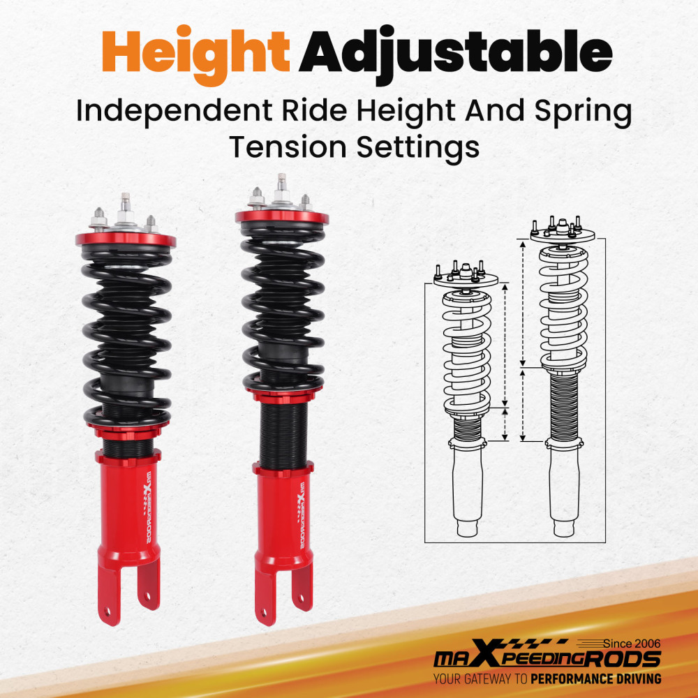 Assetto Regolabile A Ghiera compatibile per Honda Civic CR-X EJ EK EM EG EH EC ED EE EF