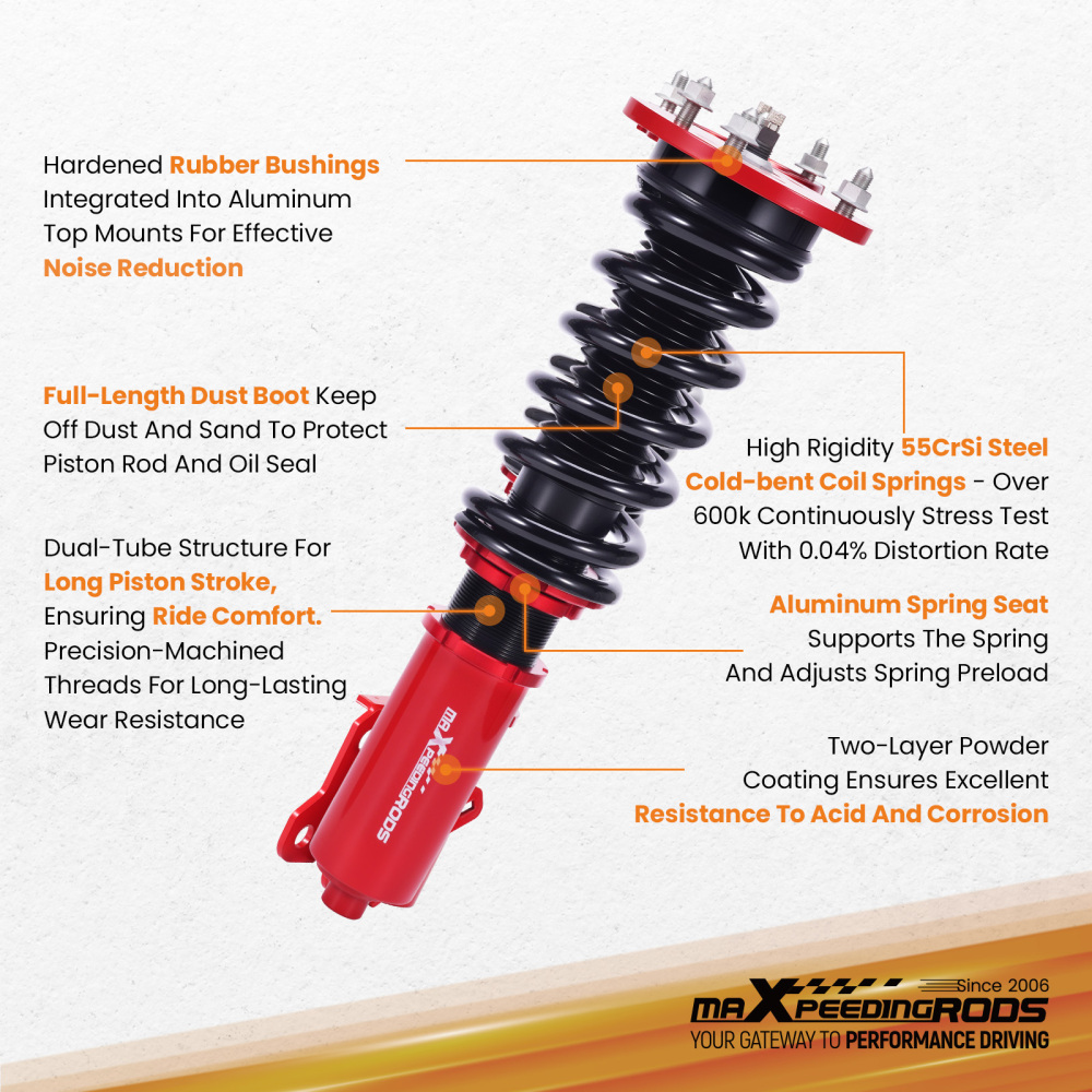 MaXpeedingrods 24 Way Adjustable Coilover Kit for compatible for Lexus IS250AWD 2014-2025