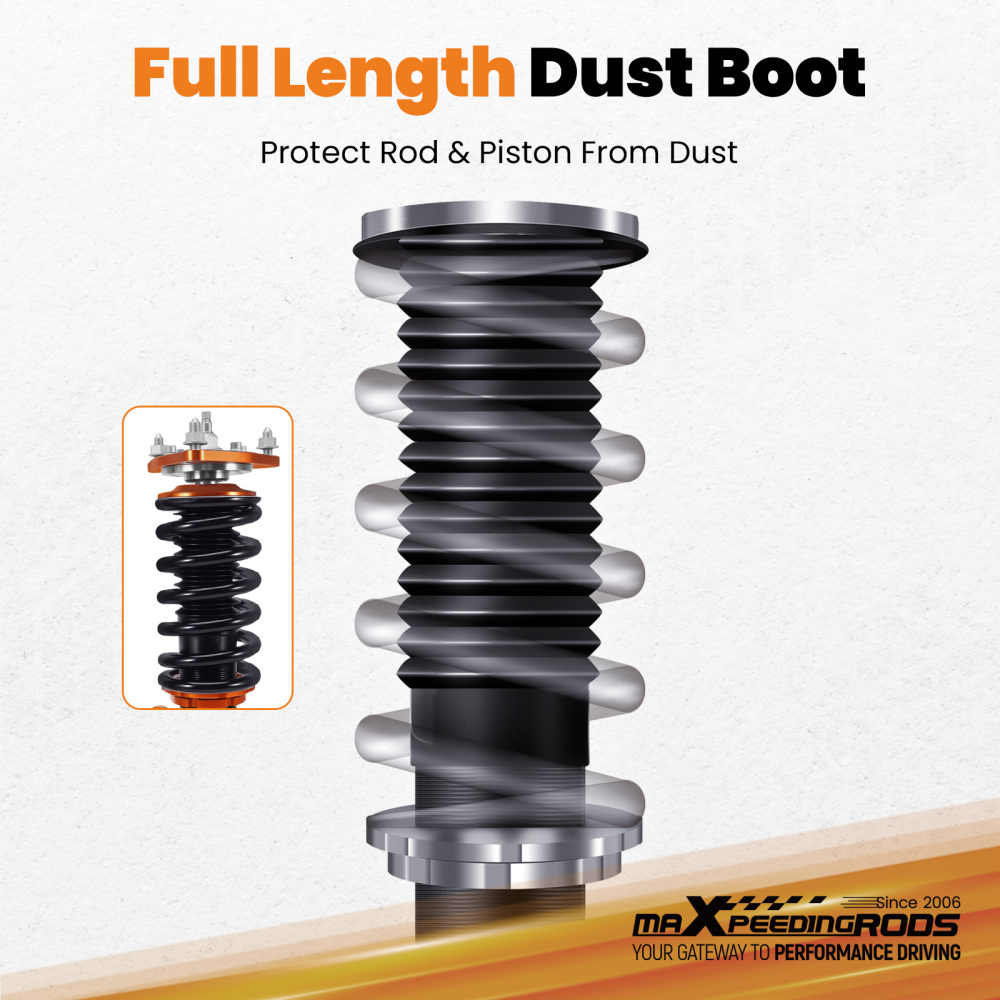 Coilover Lowering Kit Compatible for Mitsubishi Lancer 2008-2016 Adjustable Damper(Set of 4)