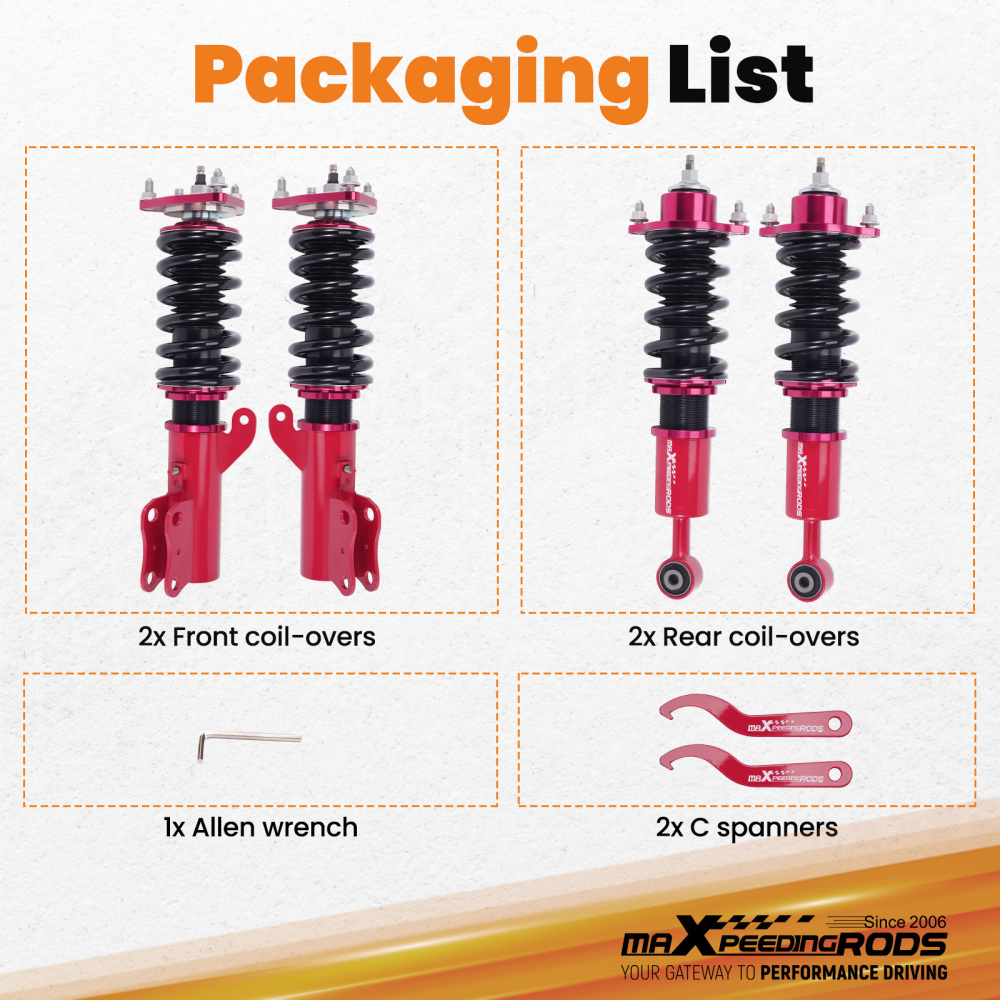 Coilovers Suspension Kit compatible for mitsubishi Lancer CY CX 2008-2016 1.8 2.0 2.4